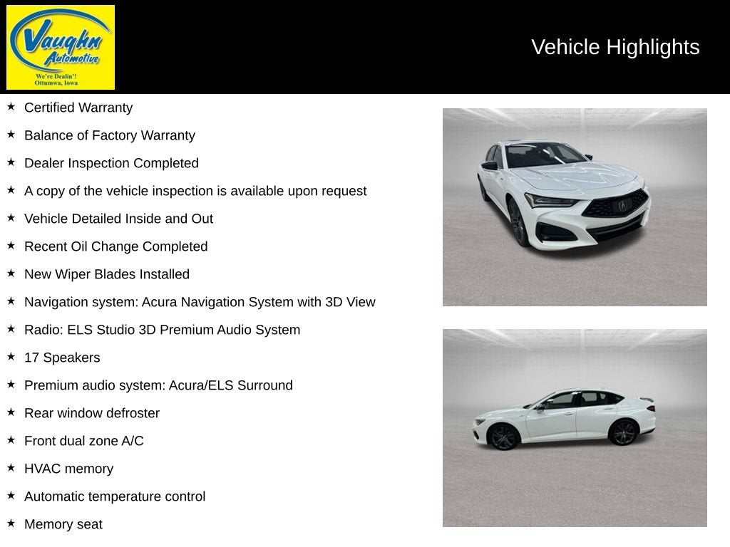 2022 Acura TLX w/A-Spec Package