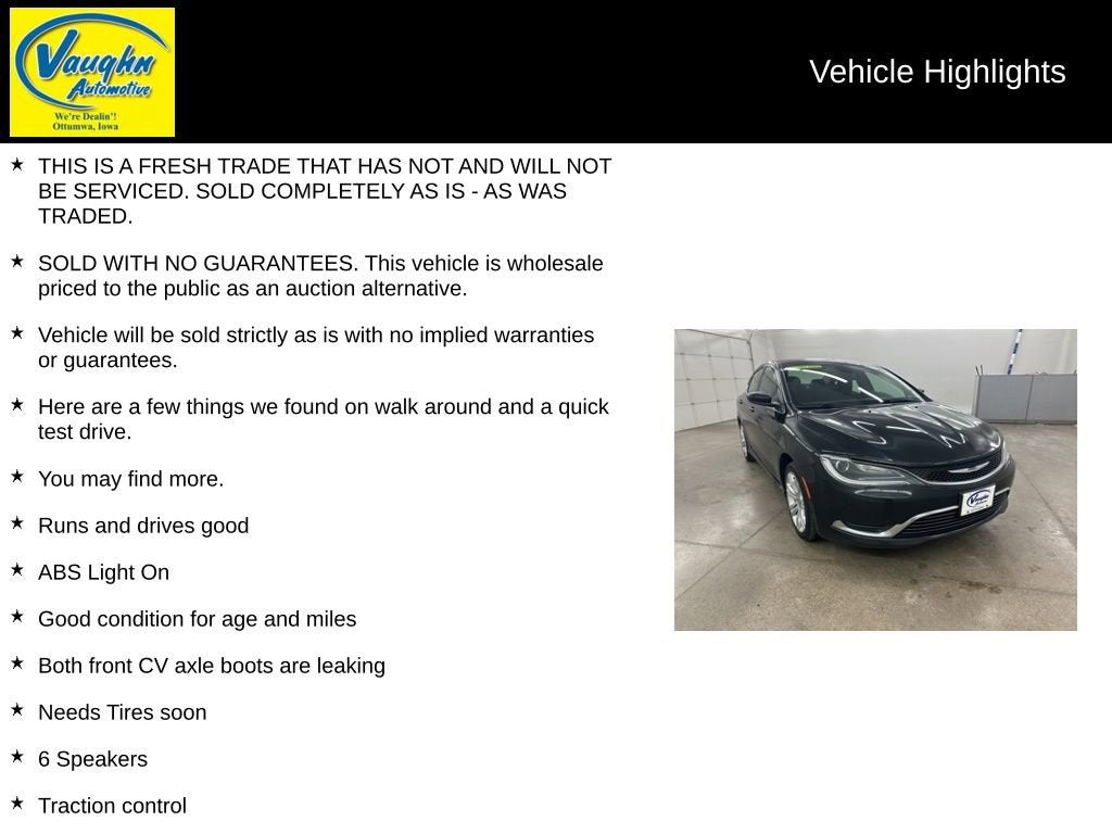 2015 Chrysler 200 Limited