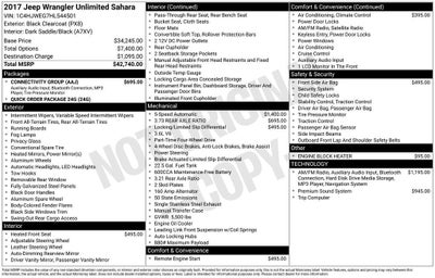 2017 Jeep Wrangler Unlimited Sahara