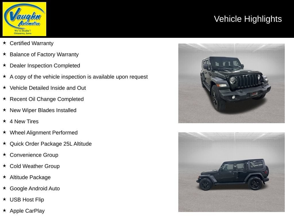 2023 Jeep Wrangler Sport Altitude