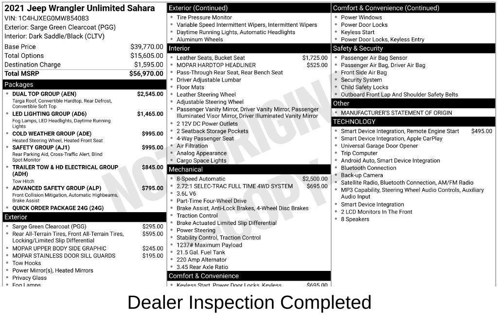 2021 Jeep Wrangler Unlimited Sahara