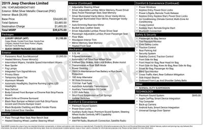 2019 Jeep Cherokee Limited