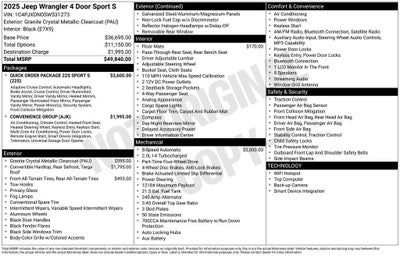 2025 Jeep Wrangler Sport S