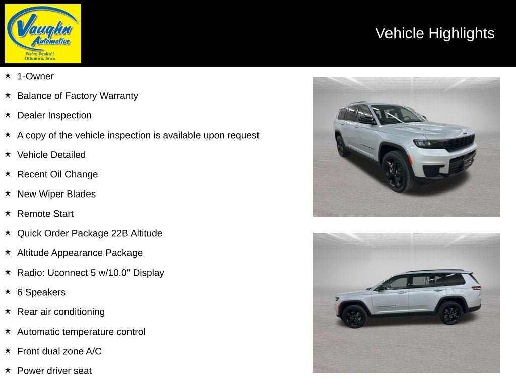 2022 Jeep Grand Cherokee L Altitude