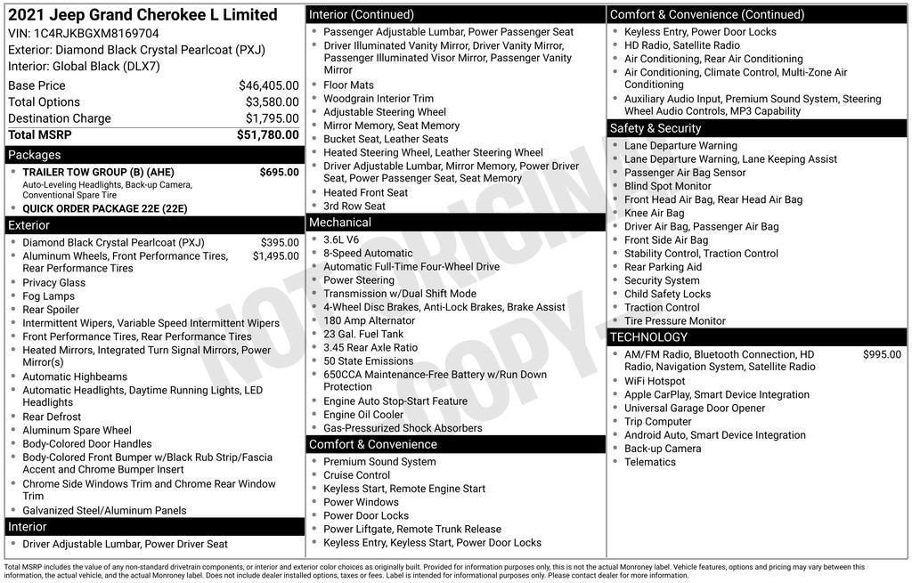 2021 Jeep Grand Cherokee L Limited