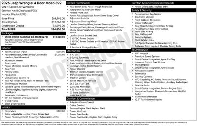 2026 Jeep Wrangler Moab 392