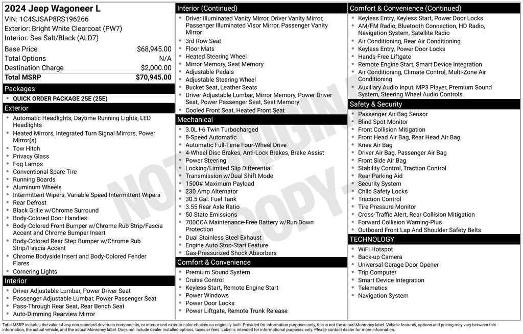 2024 Jeep Wagoneer L Base