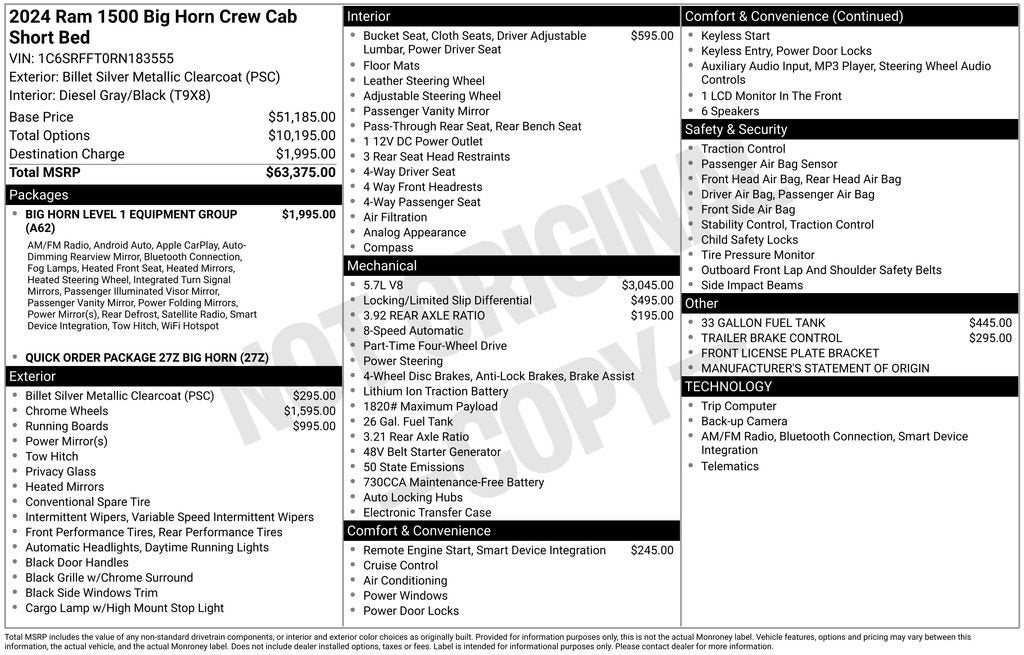 2024 RAM 1500 Big Horn
