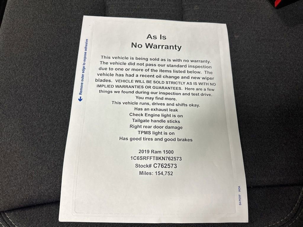 2019 RAM 1500 Big Horn/Lone Star