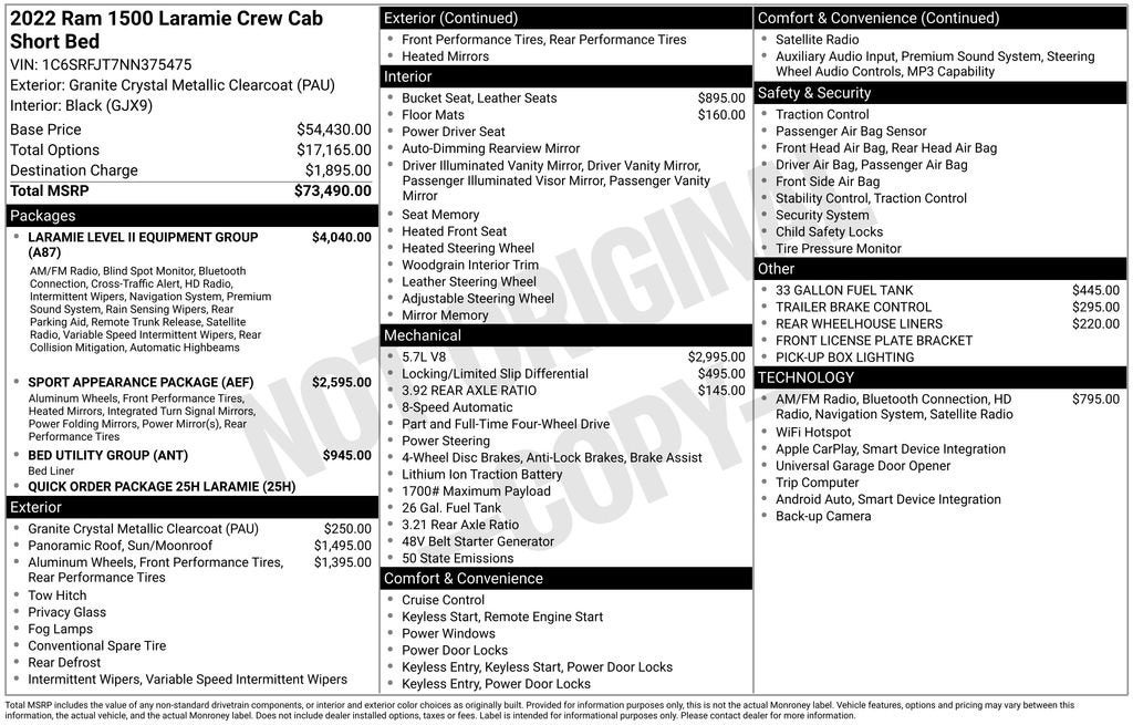 2022 RAM 1500 Laramie