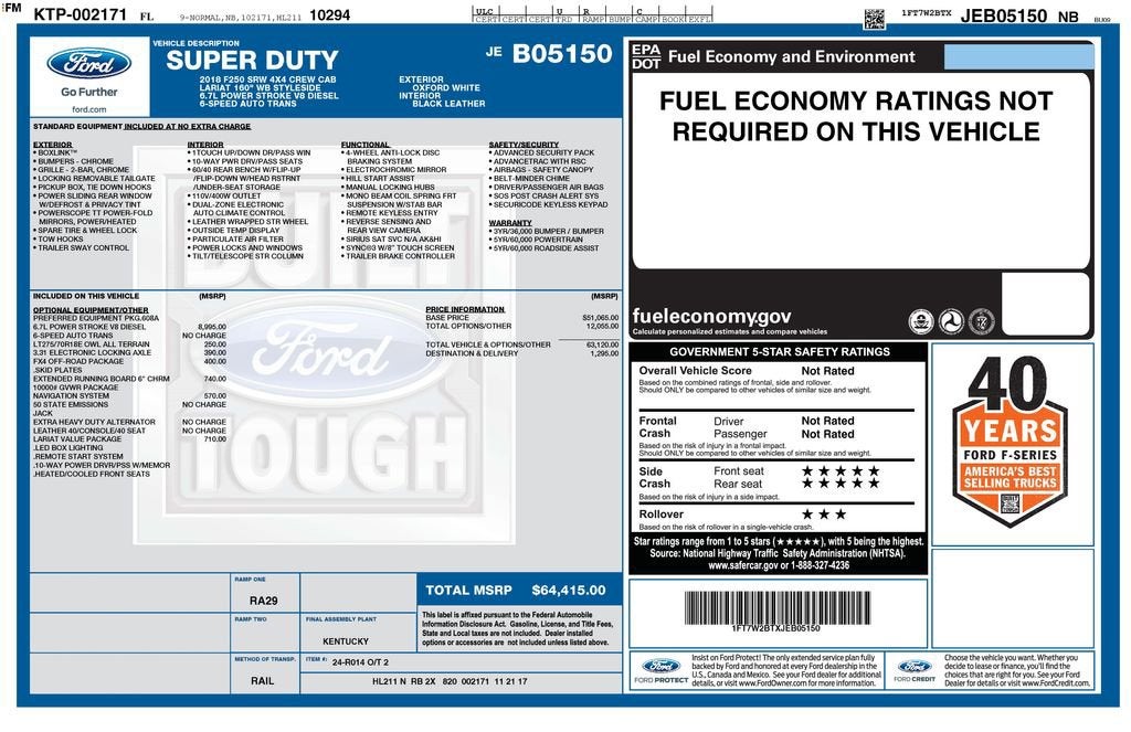 2018 Ford Super Duty F-250 SRW XL