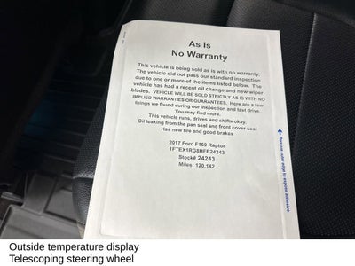 2017 Ford F-150 Raptor