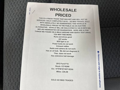 2012 Ford F-150 XL