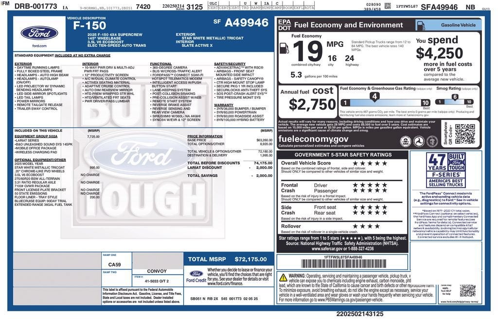 2025 Ford F-150 LARIAT