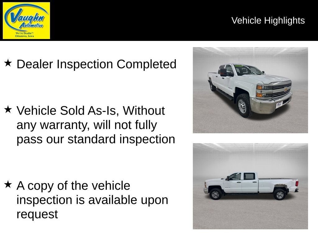 2016 Chevrolet Silverado 2500 HD Work Truck