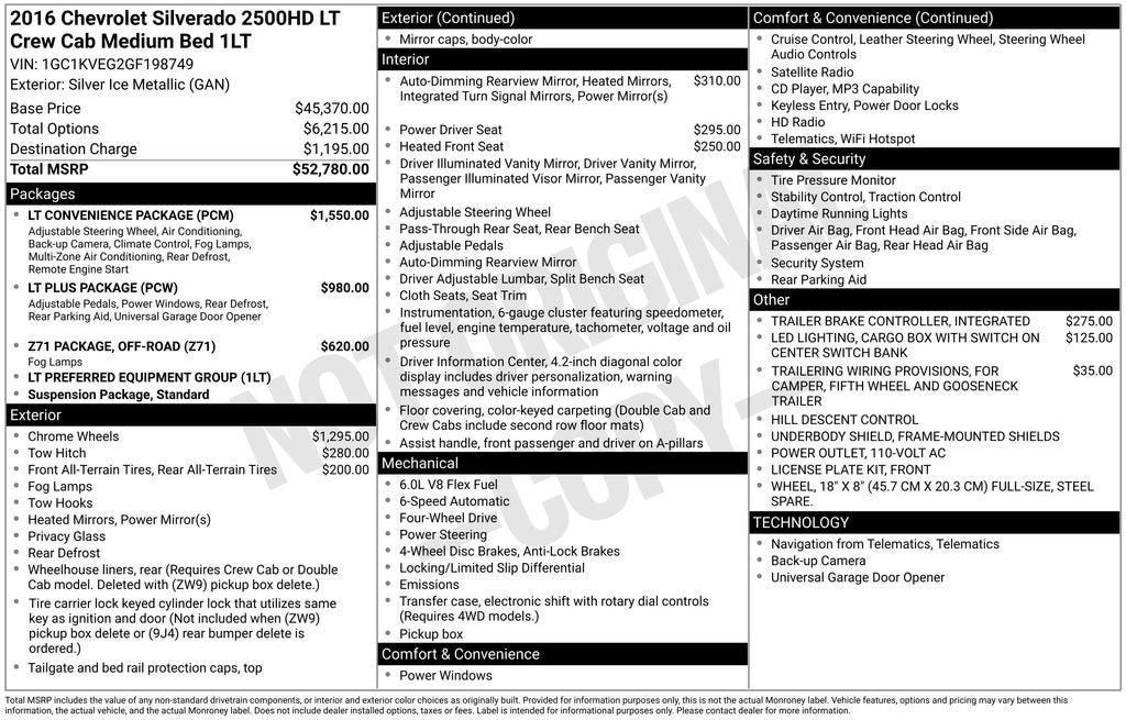 2016 Chevrolet Silverado 2500 HD LT