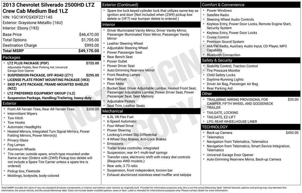 2013 Chevrolet Silverado 2500 HD LTZ