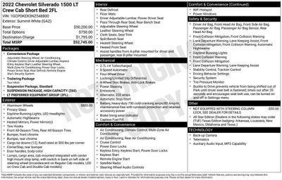 2022 Chevrolet Silverado 1500 LT (2FL)