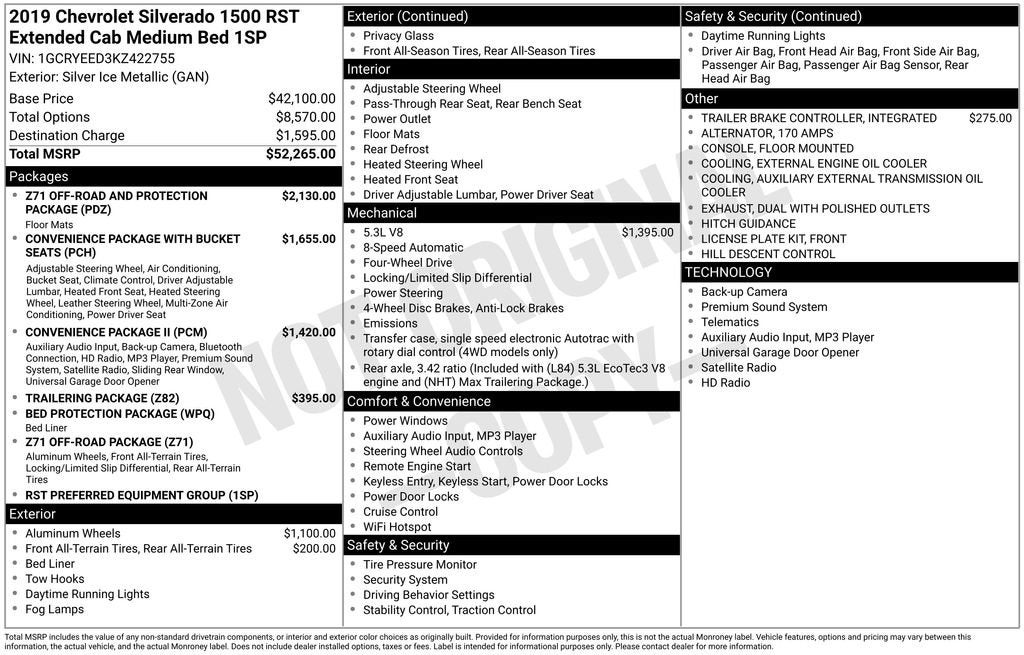 2019 Chevrolet Silverado 1500 RST
