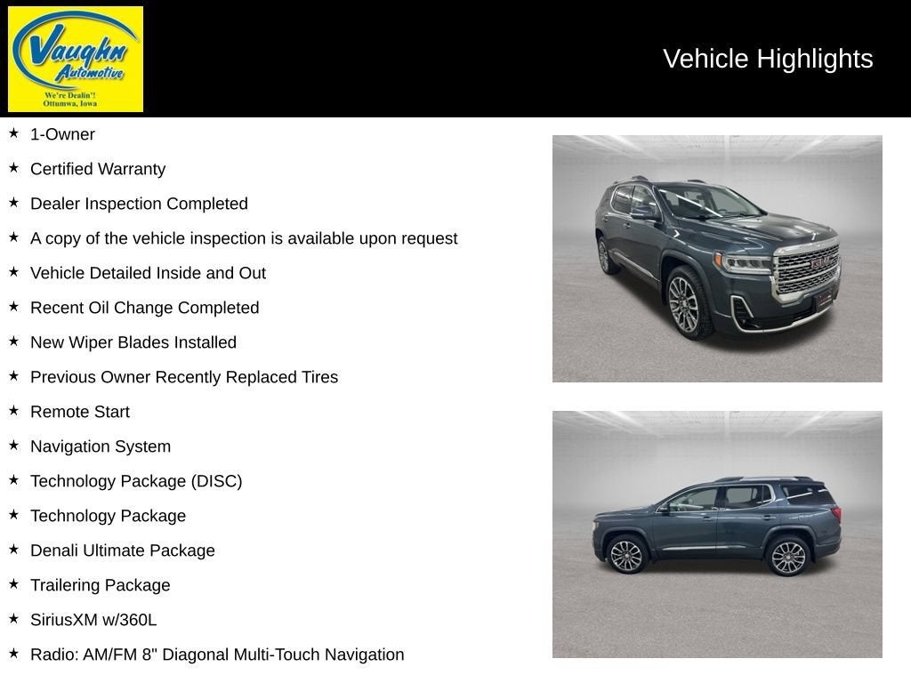 2020 GMC Acadia Denali