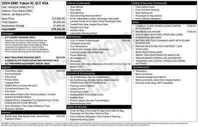 2024 GMC Yukon XL SLT