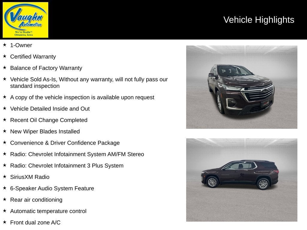 2023 Chevrolet Traverse LT Cloth