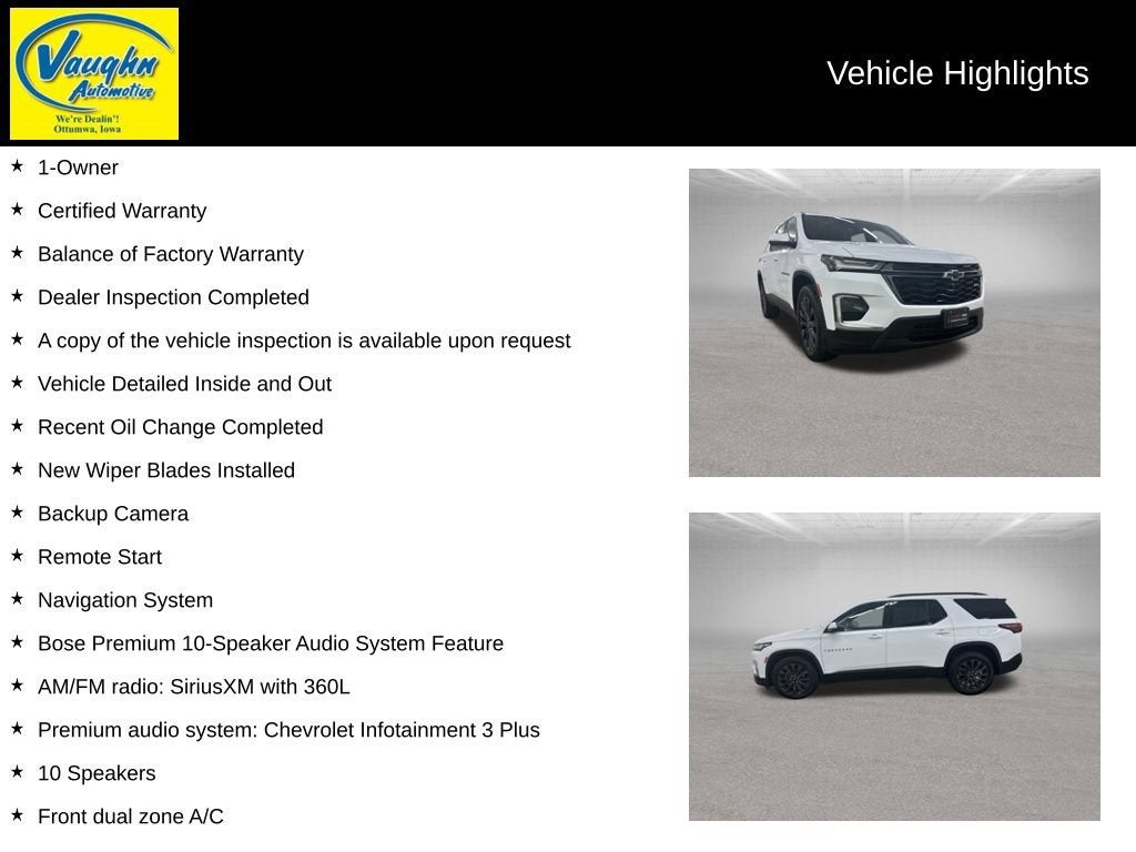 2023 Chevrolet Traverse RS