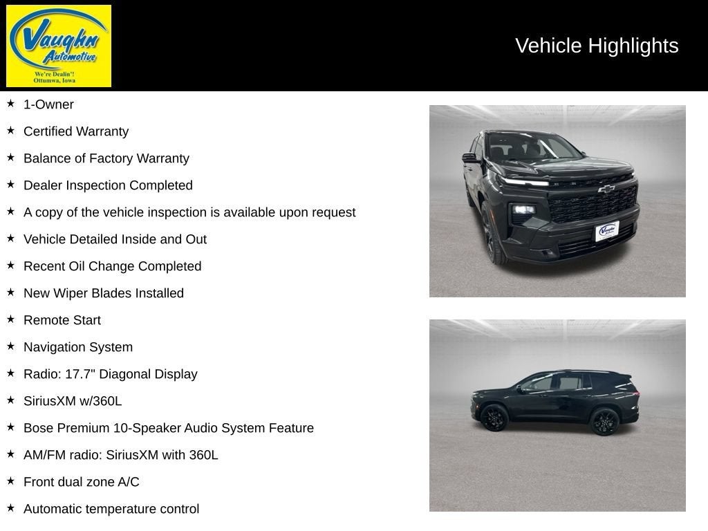 2024 Chevrolet Traverse RS