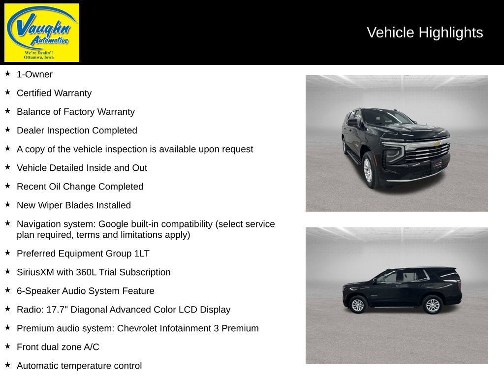 2025 Chevrolet Tahoe LT