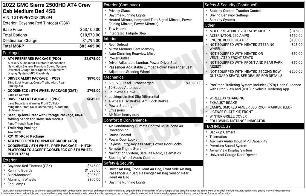 2022 GMC Sierra 2500 HD AT4