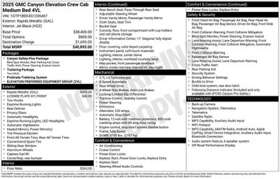 2025 GMC Canyon Elevation