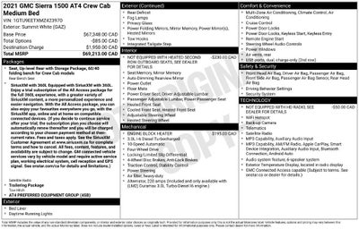 2021 GMC Sierra 1500 AT4