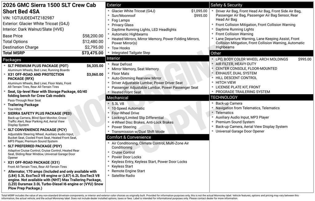 2026 GMC Sierra 1500 SLT