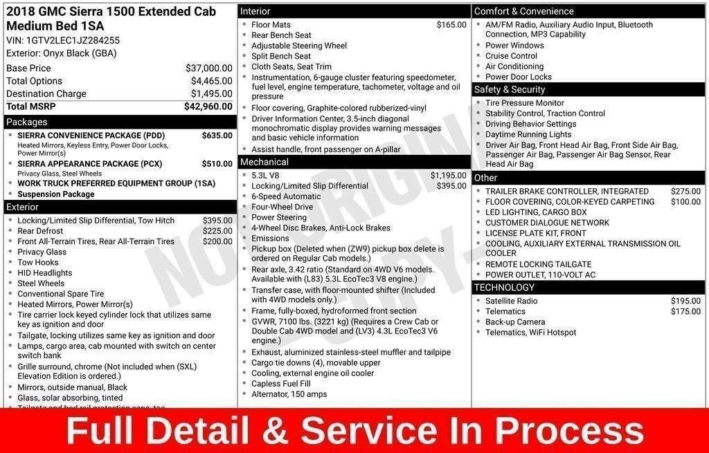 2018 GMC Sierra 1500 NA