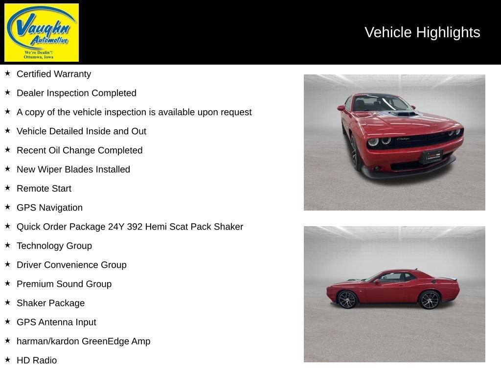 2017 Dodge Challenger 392 Hemi Scat Pack Shaker