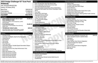 2023 Dodge Challenger R/T Scat Pack Widebody