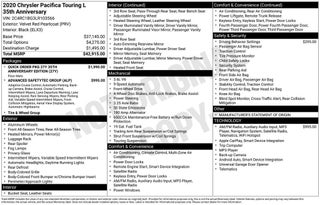2020 Chrysler Pacifica Touring L 35th Anniversary