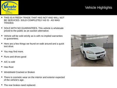 2012 Chevrolet Impala LS Fleet
