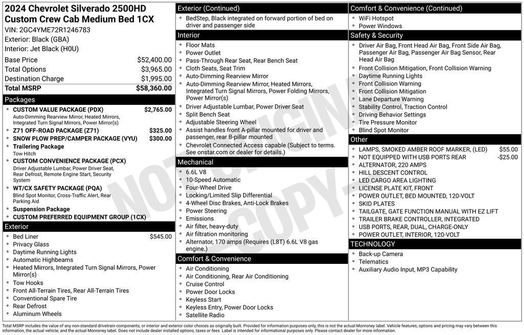 2024 Chevrolet Silverado 2500 HD Custom