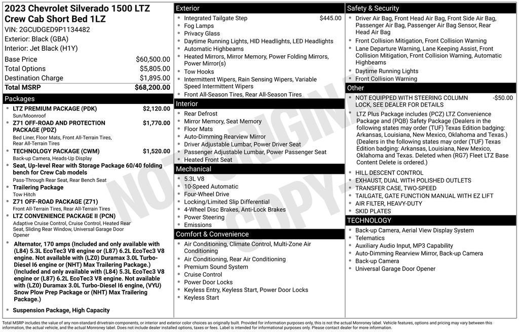 2023 Chevrolet Silverado 1500 LTZ