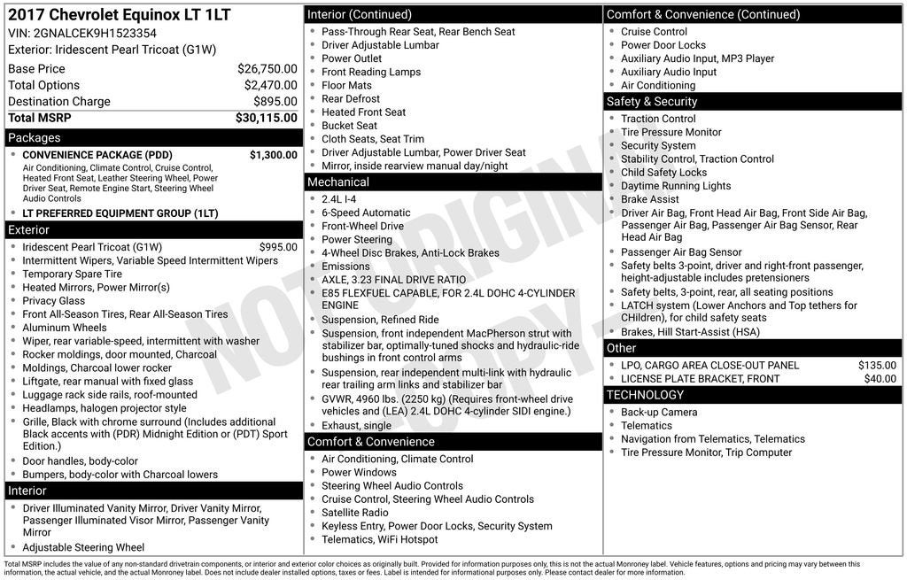 2017 Chevrolet Equinox LT