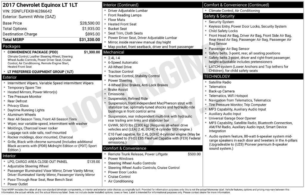2017 Chevrolet Equinox LT