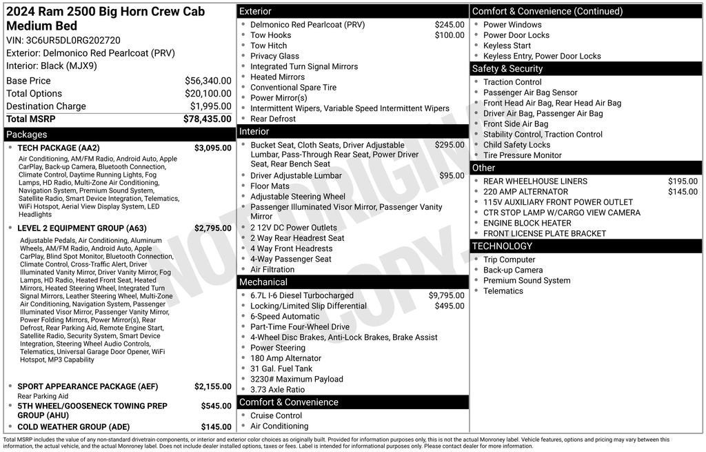 2024 RAM 2500 Big Horn