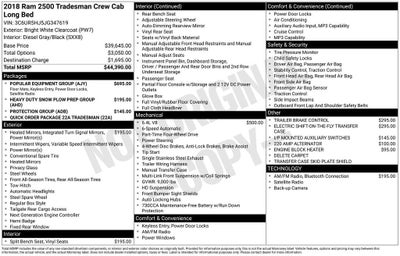 2018 RAM 2500 Tradesman