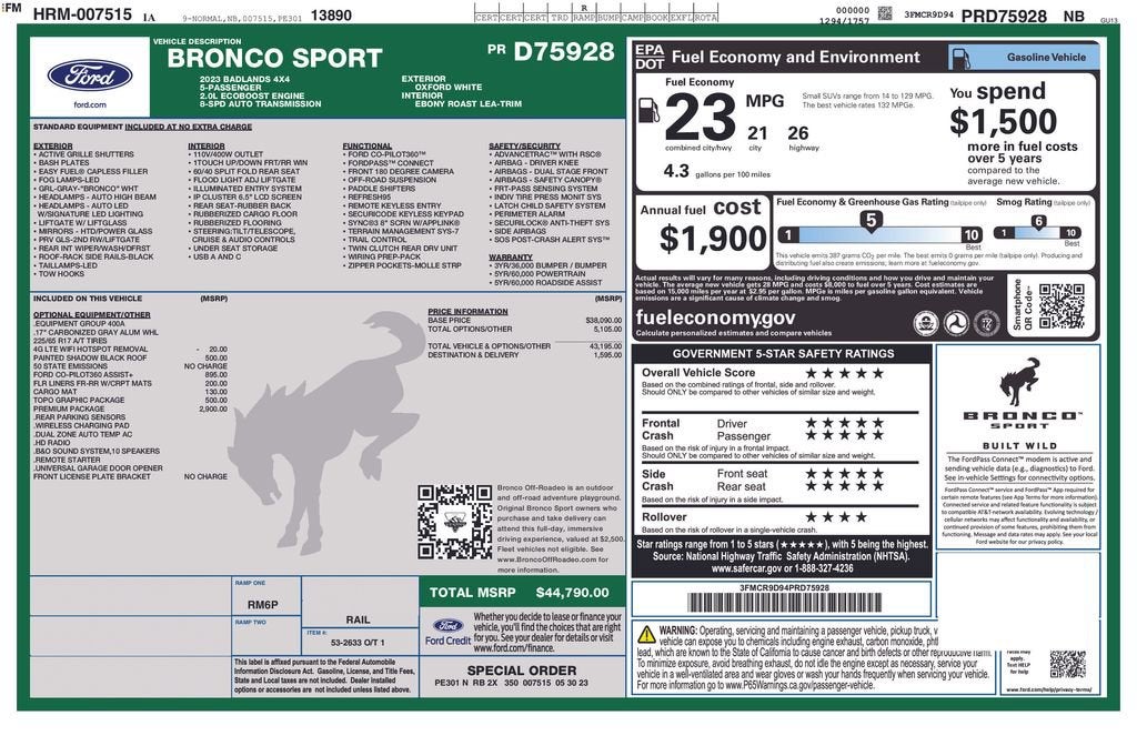 2023 Ford Bronco Sport Badlands