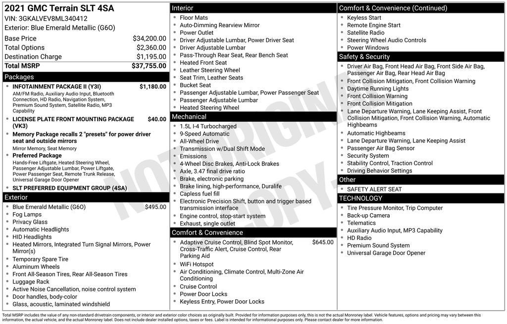 2021 GMC Terrain SLT