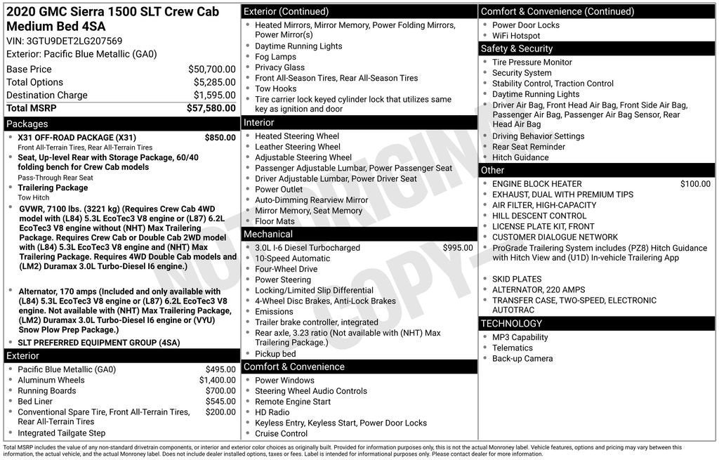 2020 GMC Sierra 1500 SLT