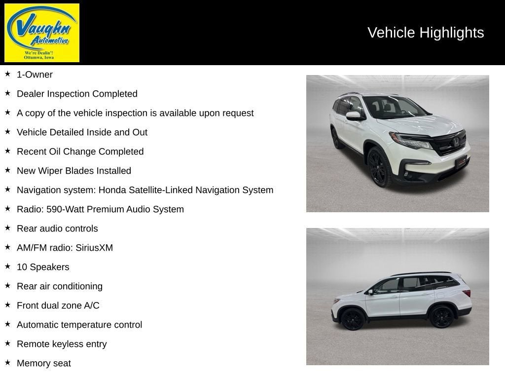 2022 Honda Pilot Black Edition