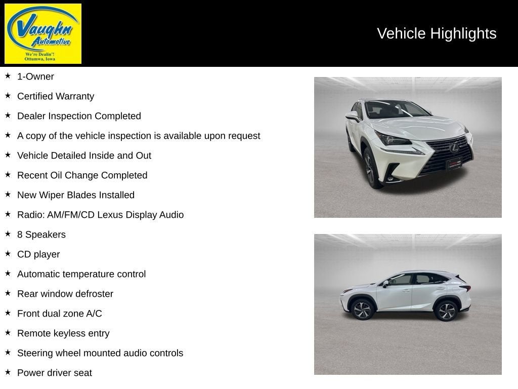 2019 Lexus NX NX 300
