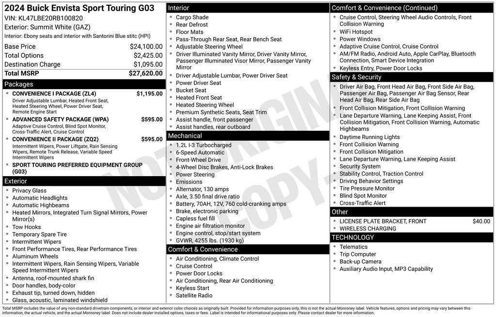 2024 Buick Envista Sport Touring
